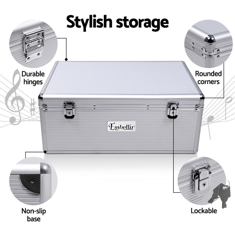 DS NA CD Case DVD Cases Storage Box 500 Discs Aluminium Case DVD Folders