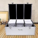 DS NA CD Case DVD Cases Storage Box 500 Discs Aluminium Case DVD Folders