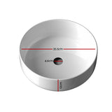 DS NA Cefito Bathroom Basin Ceramic Vanity Basin Above Counter White Hand Wash