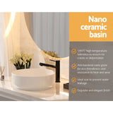 DS NA Cefito Bathroom Basin Ceramic Vanity Basin Above Counter White Hand Wash