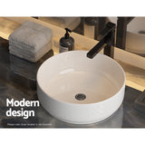 DS NA Cefito Bathroom Basin Ceramic Vanity Basin Above Counter White Hand Wash