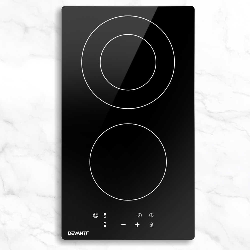 DS NA Electric Ceramic Cooktop 30cm Kitchen Cook Top Hob Touch Control 3-Zone