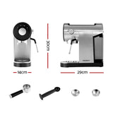 DS NA Devanti Coffee Machine Espresso Maker 20 Bar Milk  Cappuccino Latte Cafe