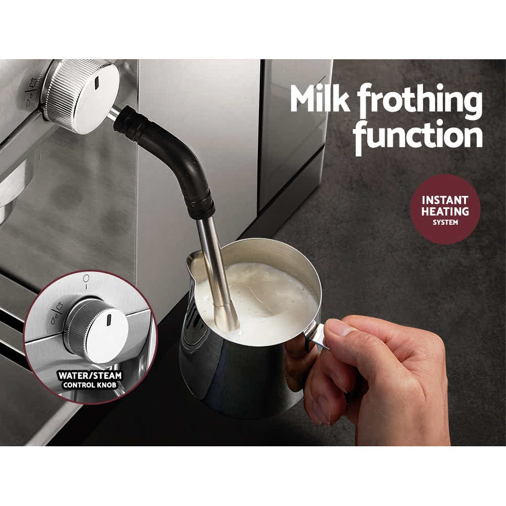 DS NA Devanti Coffee Machine Espresso Maker 20 Bar Milk  Cappuccino Latte Cafe
