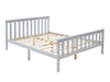 T Hampshire Bed Frame Queen Grey