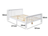 T Hampshire Bed Frame Queen White