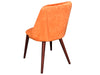 Evian Dining Chair Velvet Orange x2