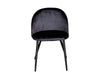 Lumia Dining Chair Velvet Black x2