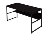 Coelsh Computer Desk with Bookshelf Black