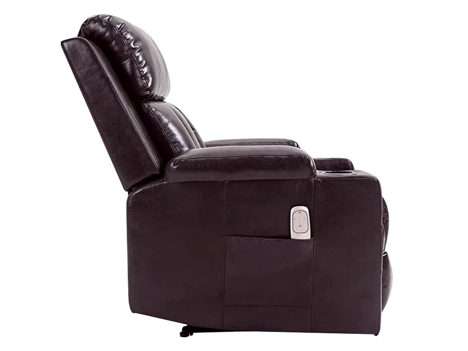 Miralin Massage Recliner Chair PU Brown