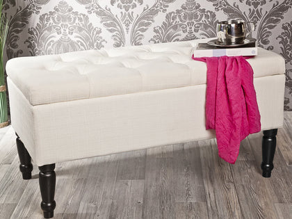 Lettice Storage Ottoman Bench Linen