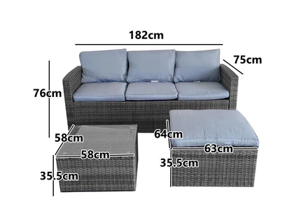Outdoor Sofa with Storage