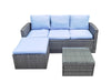 Rio 3PC Outdoor Sofa Set Blue