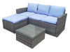 Rio 3PC Outdoor Sofa Set Blue