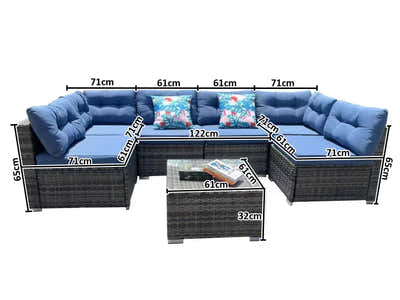 Lita Outdoor Sofa Set PE rattan