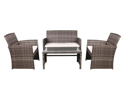 Pansey 4PC Outdoor Sofa Set PE wicker