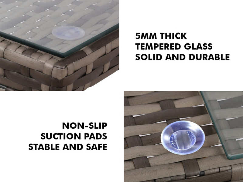 Pansey 4PC Outdoor Sofa Set PE wicker