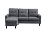 Hewitt Sectional Sofa Linen Grey