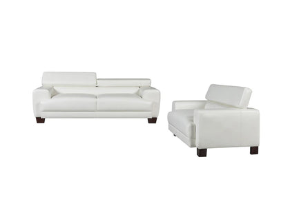 Devon Modern Sofa Set PU White