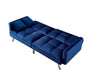 Futon Sofa Bed Blue Velvet