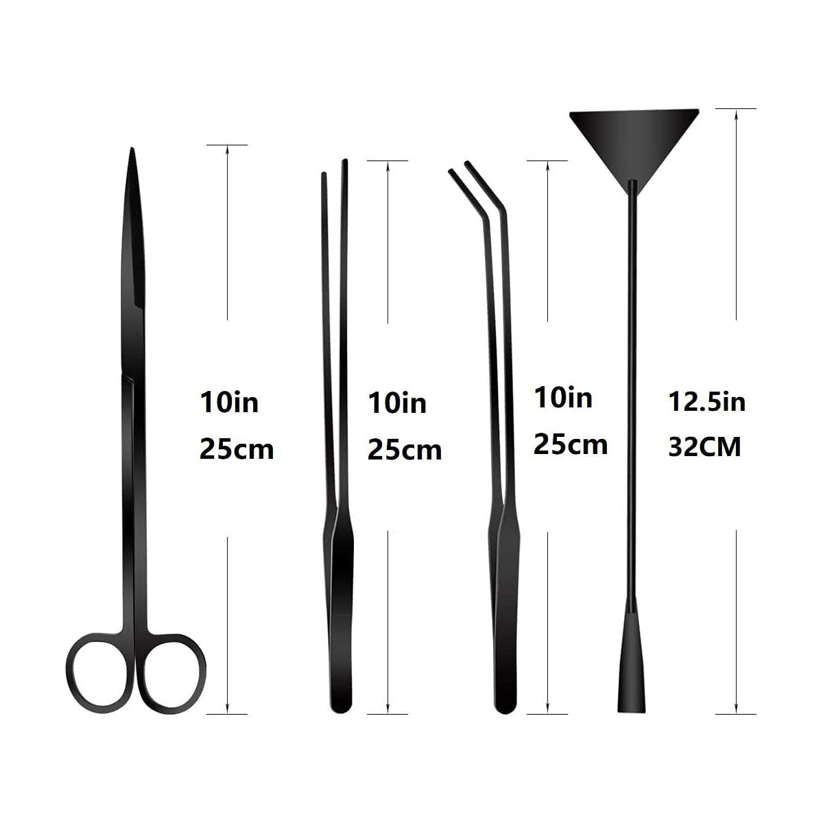 DS BS 4-Piece Aquarium Tool Set for Aquascaping and Cleaning