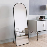 DS BS Aluminum Alloy Frame Arched Mirror 157×47cm