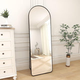DS BS Aluminum Alloy Frame Arched Mirror 157×47cm