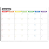 DS BS Monthly Fridge Calendar Whiteboard with Marker & Eraser