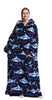 DS BS Adult Oversized Wearable Blanket Hoodie-Shark
