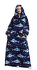 DS BS Adult Oversized Wearable Blanket Hoodie-Shark