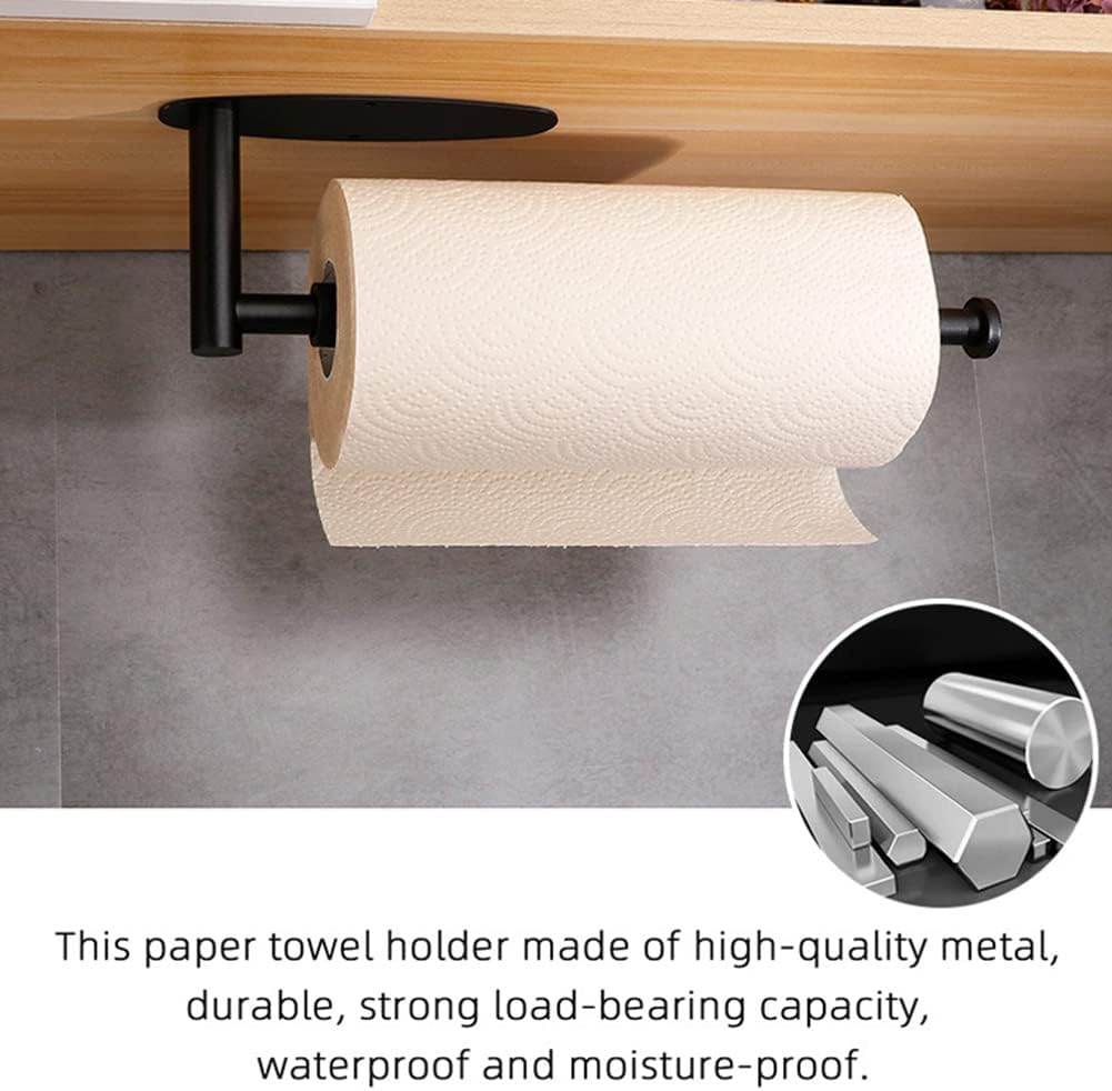 DS BS Paper Towel Holder Under Cabinet with Damping Effect