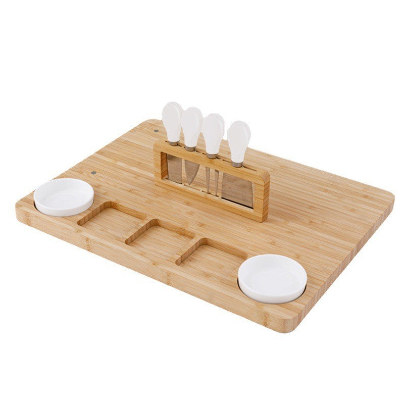 DS BS Bamboo Cheese Board and Knife Set