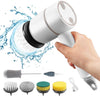 DS BS USB Rechargeable Electric Cleaning Brush with 6 Interchangeable Heads