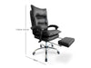 New Markus Office Chair with Footrest PU Black