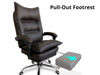 New Markus Office Chair with Footrest PU Coffee