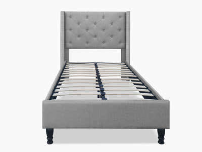 New Lisbeth Bed Frame Grey - King Single