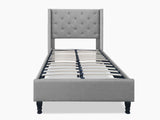 New Lisbeth Bed Frame Grey - King Single