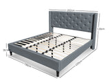 New Lisbeth Bed Frame Blue - Super King