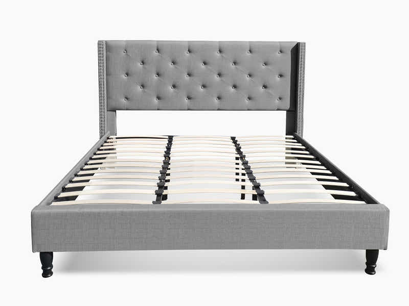 New Lisbeth Bed Frame Grey - Super King