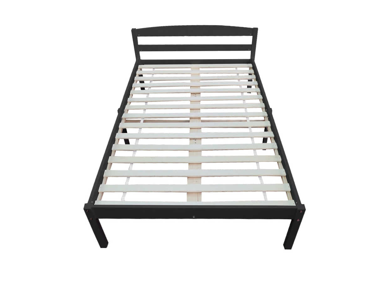 Wayford Bed Frame Black & J32 Mattress - King Single