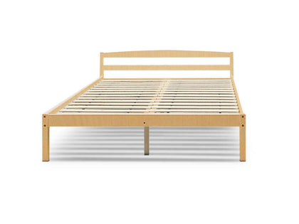 T DS Wayford Wooden Bed Double Natural