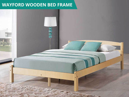 T Wayford Wooden Bed Double Natural