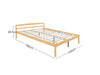 T Wayford Wooden Bed Double Natural