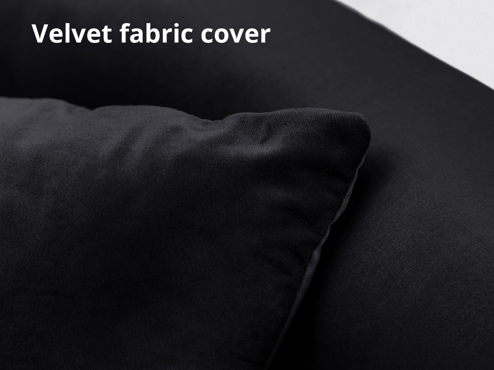 Limpley Sofa Bed Velvet Black
