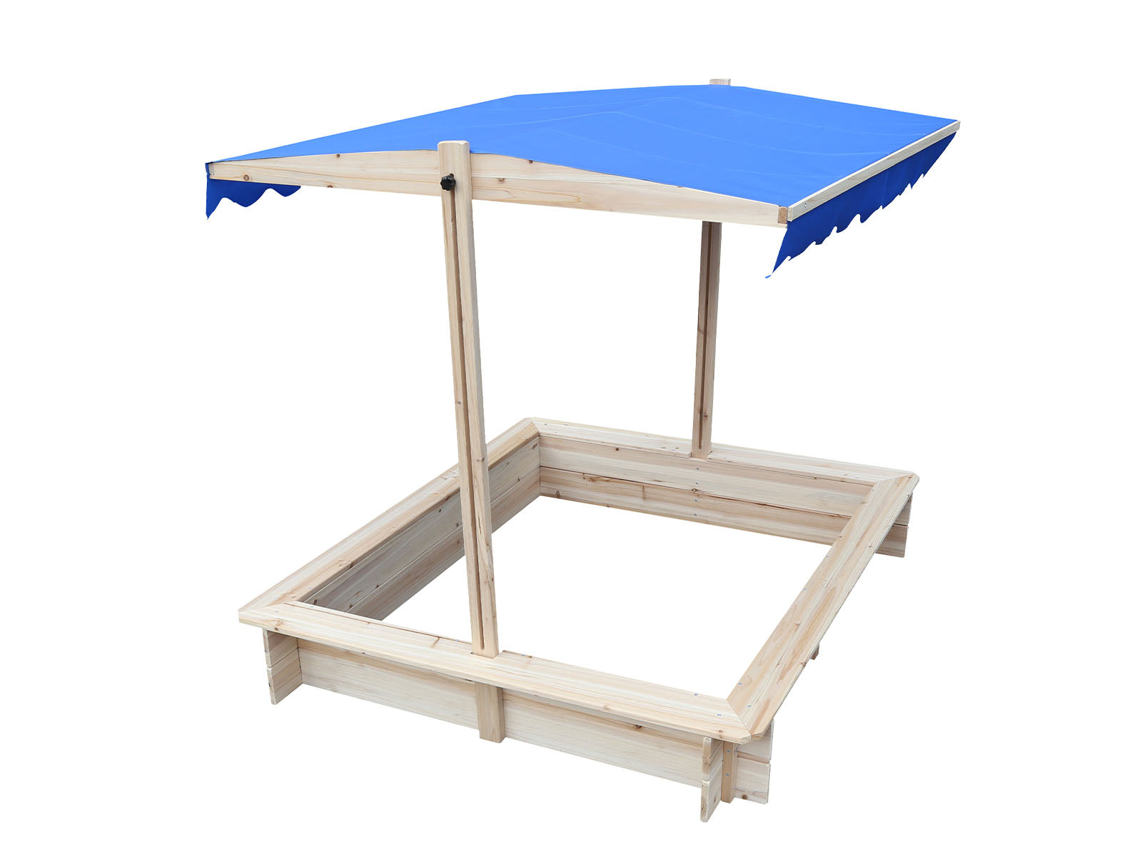 Wooden Sandpit With Canopy
