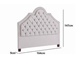 Melva Headboard Queen Fabric B
