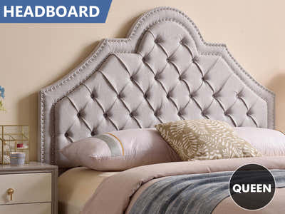 Melva Headboard Queen Fabric A