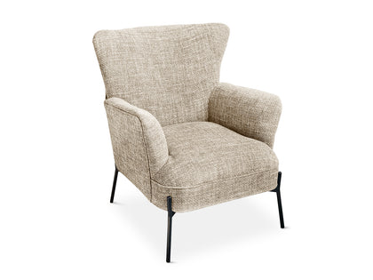 Leisure Chair 1613 Linen Beige Grey