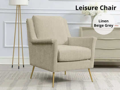 Leisure Chair 1636 Linen Beige