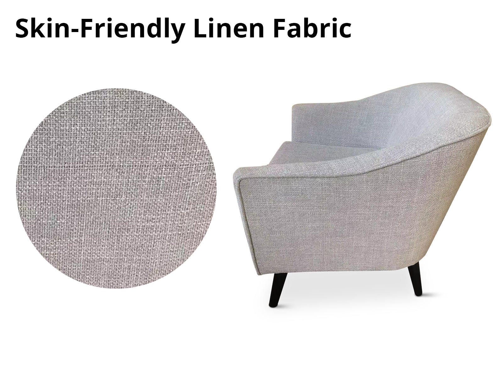 Leisure Chair S50 Linen Beige Grey